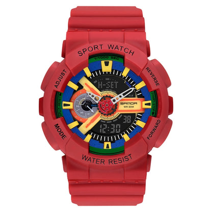 Montre électronique lumineuse multifonctionnelle étanche de loisirs SANDA Outdoor