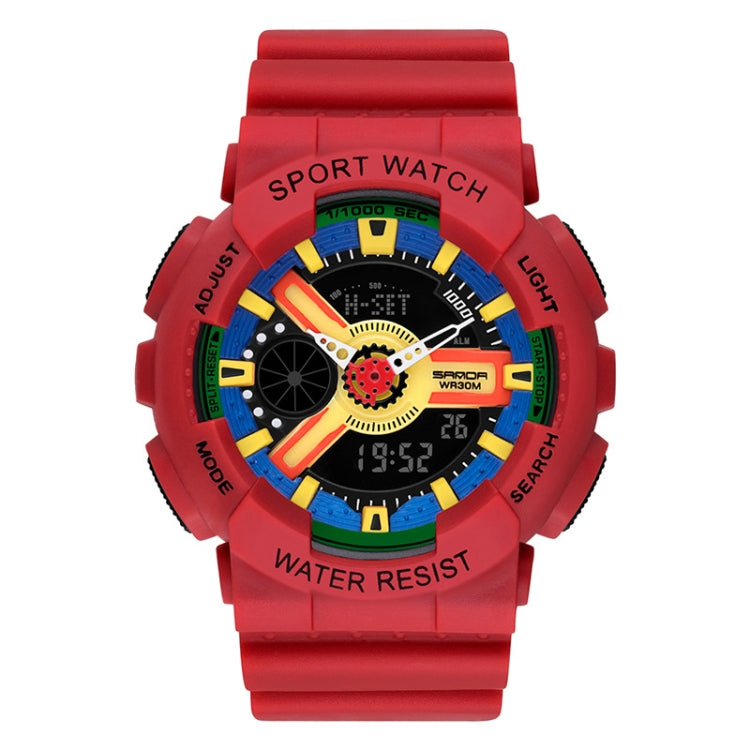 Montre électronique lumineuse multifonctionnelle étanche de loisirs SANDA Outdoor