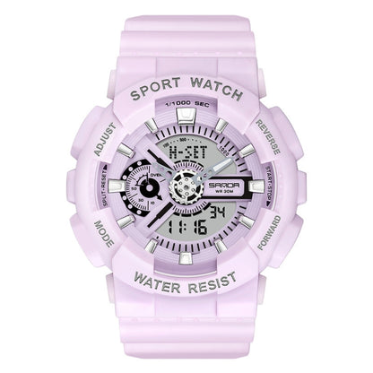 Montre électronique lumineuse multifonctionnelle étanche de loisirs SANDA Outdoor