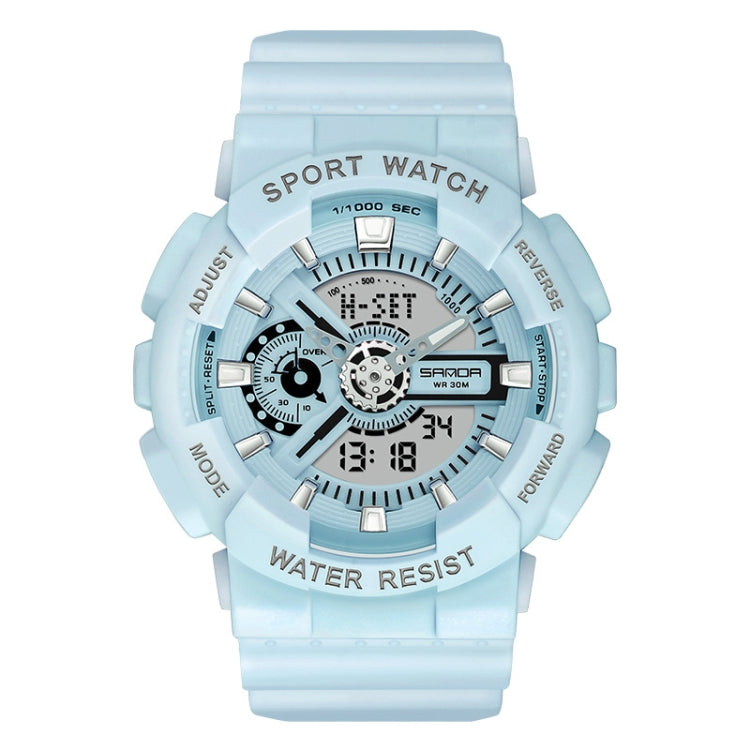 Montre électronique lumineuse multifonctionnelle étanche de loisirs SANDA Outdoor