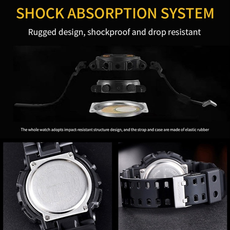 Montre électronique lumineuse multifonctionnelle étanche de loisirs SANDA Outdoor