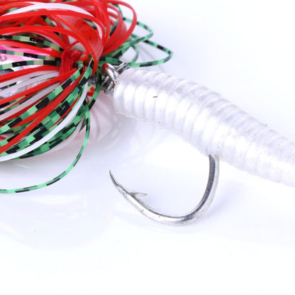 Hengjia JI007 Leurre de Pêche en Mer Tête Plombée à Franges, JIG 20g