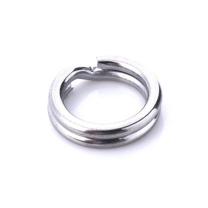 HENGJIA SS010 50 raccords de pêche plats en acier inoxydable, 4 mm, 5 mm, 6 mm, 7 mm, 8 mm, 9 mm, 10 mm, 11 mm, 12 mm
