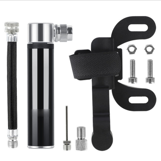 Mini pompe manuelle portable en alliage d'aluminium pour vélo, basket-ball, football, cylindre gonflable, Pompe en alliage d'aluminium (Noir), Pompe en alliage d'aluminium (Rouge), Pompe en alliage d'aluminium (Argent)