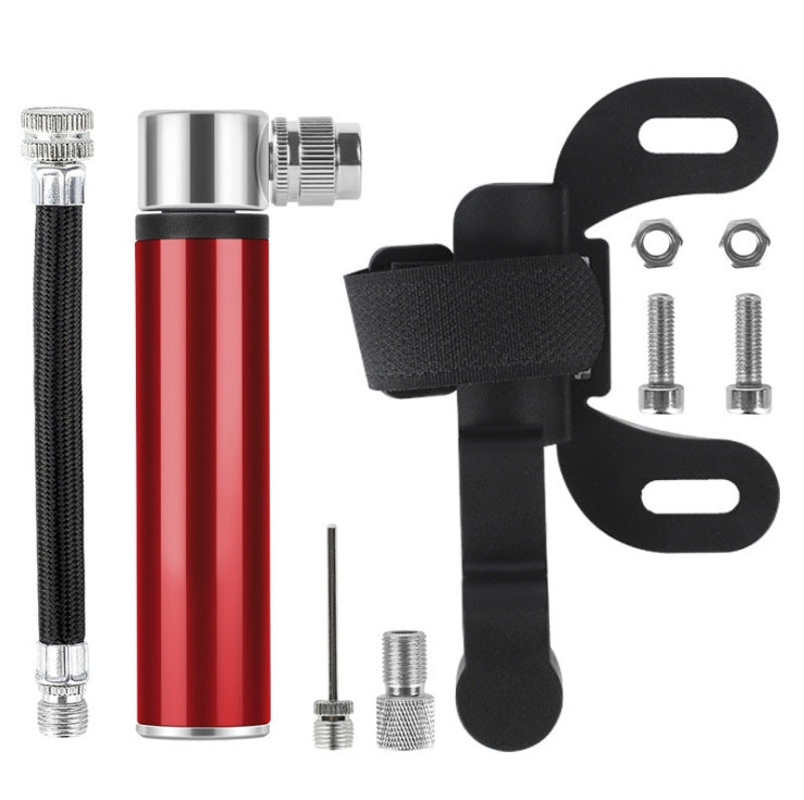 Manual Mini Portable Bicycle Aluminum Alloy Pump Basketball Football Inflatable Cylinder, Aluminum Alloy Pump(Black), Aluminum Alloy Pump(Red), Aluminum Alloy Pump(Silver)