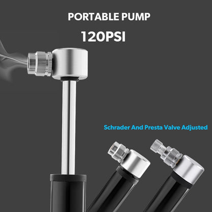 Manual Mini Portable Bicycle Aluminum Alloy Pump Basketball Football Inflatable Cylinder, Aluminum Alloy Pump(Black), Aluminum Alloy Pump(Red), Aluminum Alloy Pump(Silver)