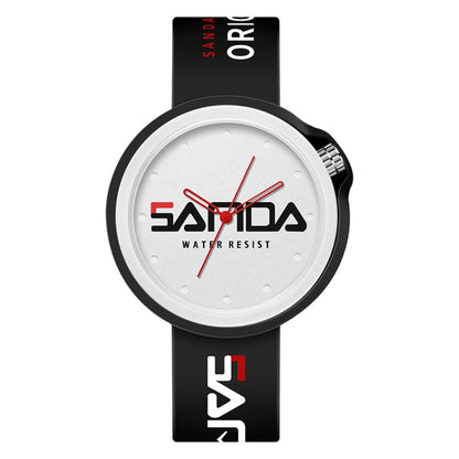 SANDA 3200 Silikonarmband Quarz-Sportuhr für Herren und Damen