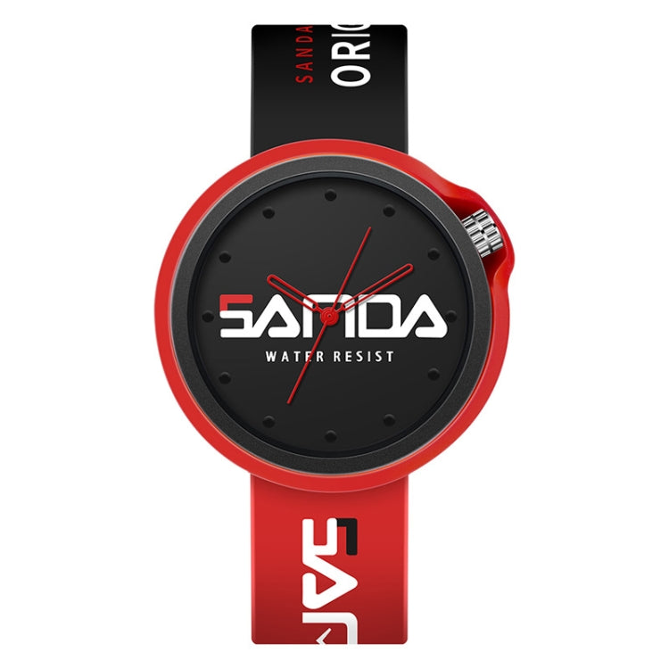 SANDA 3200 Silikonarmband Quarz-Sportuhr für Herren und Damen