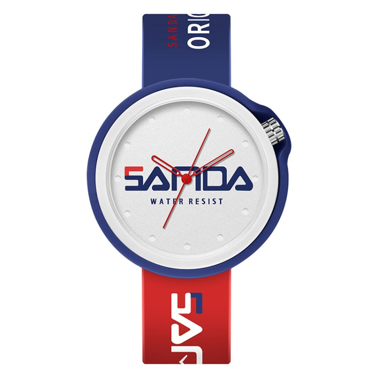 SANDA 3200 Silikonarmband Quarz-Sportuhr für Herren und Damen