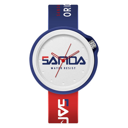 SANDA 3200 Silikonarmband Quarz-Sportuhr für Herren und Damen