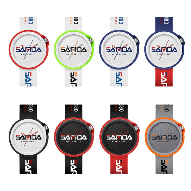 SANDA 3200 Silikonarmband Quarz-Sportuhr für Herren und Damen