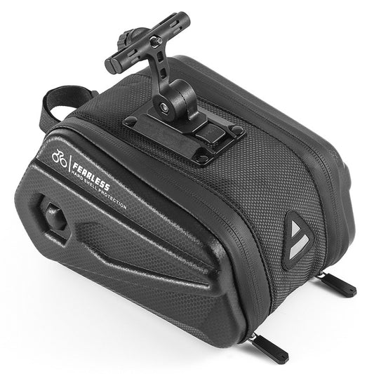 WEST BIKING Sac de Selle Arrière de Vélo Grande Capacité 2.6L Coque Rigide Support Réglable Coussin de Siège Sac de Queue, WEST BIKING Sacoche de Selle 2.6L
