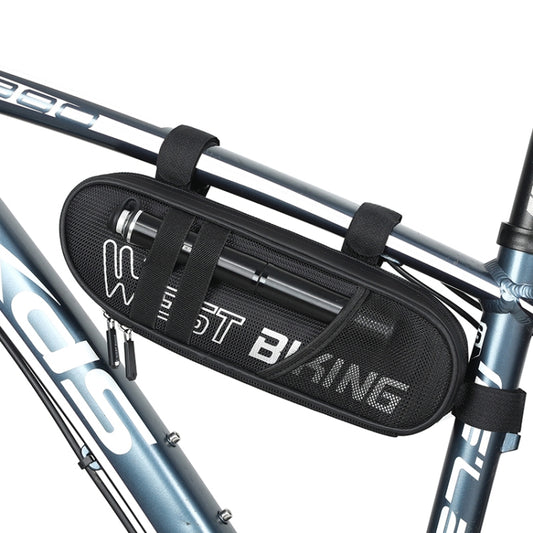 WEST BIKING Sac de vélo triangulaire réfléchissant grande capacité Sac de cyclisme Sac de poutre horizontale Sac de voiture de route anti-éclaboussures, Sac de poutre avant WEST BIKING 1.3L