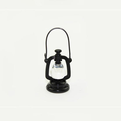 Retro Oil Lamp Doll House Miniature Kitchen Living Room Accessories Children Role Playing Toy