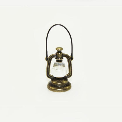 Retro Oil Lamp Doll House Miniature Kitchen Living Room Accessories Children Role Playing Toy