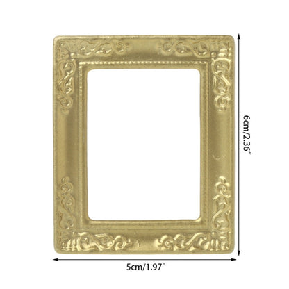Accessoires de maison de poupée miniature cadre à motif décoratif