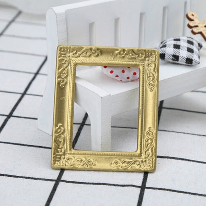 Accessoires de maison de poupée miniature cadre à motif décoratif