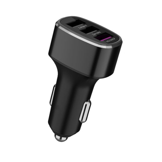 Chargeur de voiture à charge rapide triple port USB pour Huawei/OPPO/VIVO/OnePlus et autres charges flash, GT680 Noir, GT680 Gris, GT780 Noir, GT780 Gris