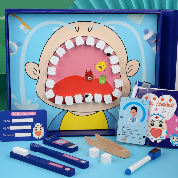 Children Educational Role Playing Simulation Wooden Dentist Suit, Dentist Suit