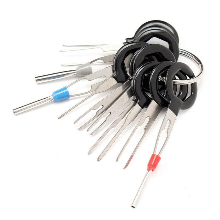 Kit d'outils de dépose de cosses de voiture, 11 pièces, kit d'extraction de broches de connecteur de sertissage de câblage électrique, 11 en 1