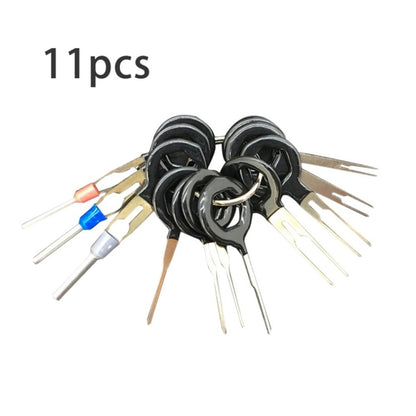 Kit d'outils de dépose de cosses de voiture, 11 pièces, kit d'extraction de broches de connecteur de sertissage de câblage électrique, 11 en 1