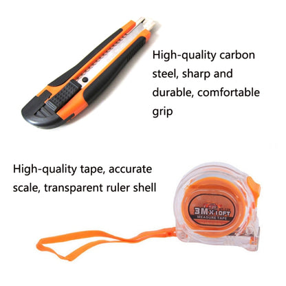 Ensemble d'outils de quincaillerie portable en acier au carbone 38 en 1, ensemble d'outils de quincaillerie en acier au carbone 38 en 1