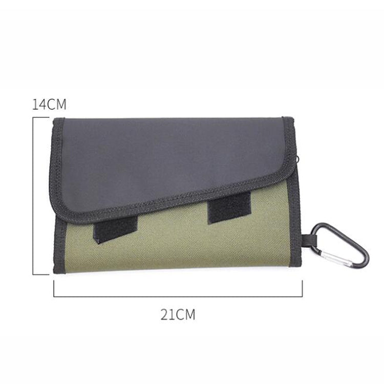 Sac à appâts de pêche séparable avec 6 autocollants auto-scellants en PVC Sac de rangement suspendu pour classification