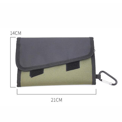 Sac à appâts de pêche séparable avec 6 autocollants auto-scellants en PVC Sac de rangement suspendu pour classification