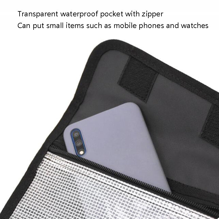Sac à appâts de pêche séparable avec 6 autocollants auto-scellants en PVC Sac de rangement suspendu pour classification