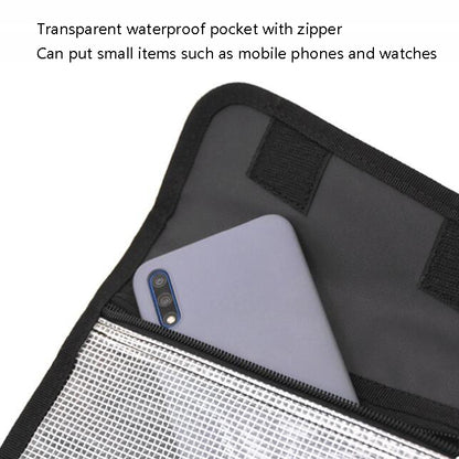 Sac à appâts de pêche séparable avec 6 autocollants auto-scellants en PVC Sac de rangement suspendu pour classification