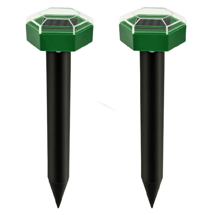 Outdoor Hexagonal Solar Ultrasonic Mole Repeller Inserted Into The Lawn Outdoor Animal Repeller