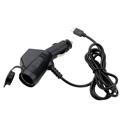 2 PCS Car 3 In 1 Charger With Cigarette Lighter Dual USB Interface With USB Mobile Phone Charging Cable, Black, White