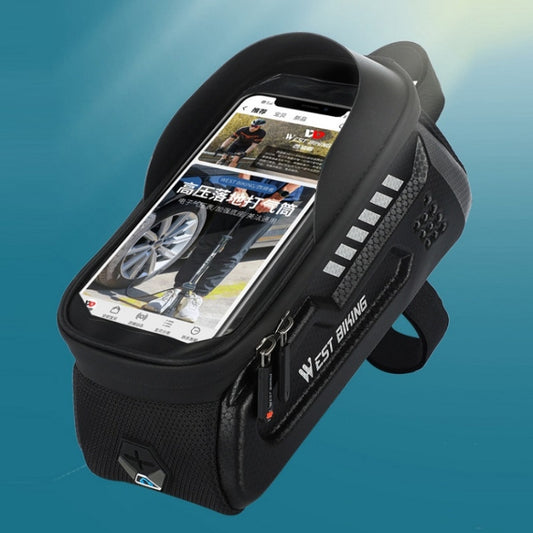 WEST BIKING Sac de téléphone portable rigide pour poutre avant de vélo, YP0707273
