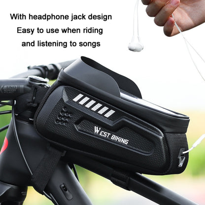 WEST BIKING Bicycle Hard Shell Car Front Beam Mobile Phone Bag, YP0707273