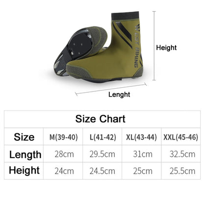 WEST BIKING YP0215049 Cycling Windproof And Warm Shoe Cover, M, L, XL, XXL