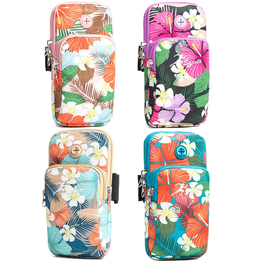 2 PCS B031 Running Mobile Phone Sports Arm Bag Outdoor Sports Fitness Mobile Phone Bag Wrist Bag, Pink, Pink Large, Purple, Purple Large, Gray, Gray Large, Green, Green Large