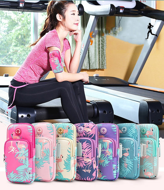 2 PCS B082 Sports Outdoor Arm Bag Mobile Phone Arm Band Running Fitness Mobile Phone Bag, Specification：, Small (Light Purple), Large (Light Purple), Small (Lilac), Large (Lilac), Small (Rose Red), Large (Rose Red), Small (Light Pink), Large (Light Pin...