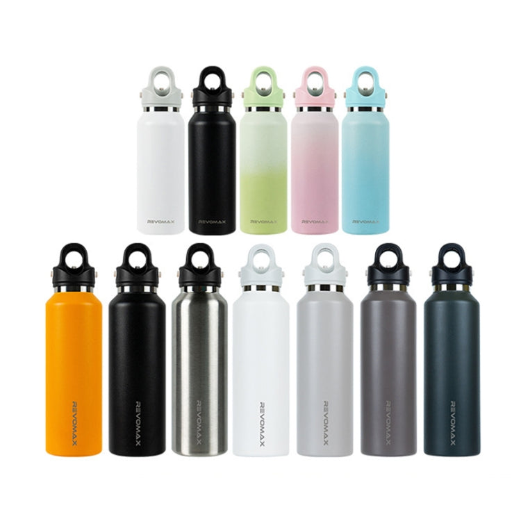 REVOMAX Stainless Steel Vacuum Flask Outdoor Car Vacuum Flask, Capacity：, 266ml (Matcha Green), 266ml (Bubble Blue), 266ml (Cherry Pink), 266ml (Polar White), 365ml (Star Black), 365ml (Polar White), 365ml (Cherry Pink), 365ml (Bubble Blue)            ...