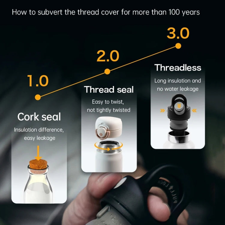 REVOMAX Stainless Steel Vacuum Flask Outdoor Car Vacuum Flask, Capacity：