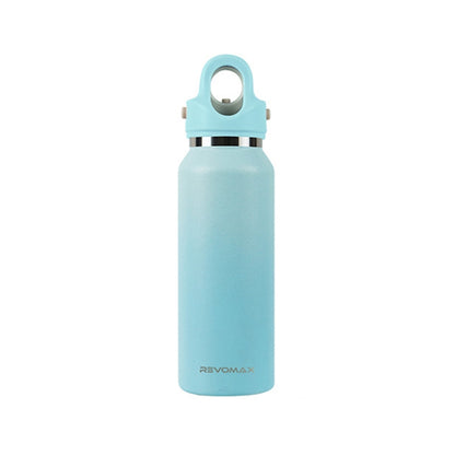REVOMAX Stainless Steel Vacuum Flask Outdoor Car Vacuum Flask, Capacity：, 266ml (Matcha Green), 266ml (Bubble Blue), 266ml (Cherry Pink), 266ml (Polar White), 365ml (Star Black), 365ml (Polar White), 365ml (Cherry Pink), 365ml (Bubble Blue)            ...