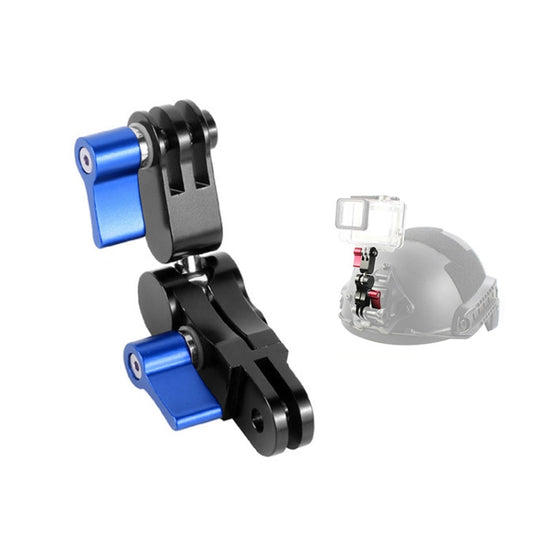 Adaptateur de montage rotatif à 360 degrés en alliage d'aluminium, bras réglable pour GoPro HERO9 Black / HERO8 Black / 7 / 6 / 5 / 5 Session / 4 Session / 4 / 3+ / 3 / 2 / 1, DJI Osmo Action, Xiaoyi et autres caméras d'action, rouge, bleu, noir
