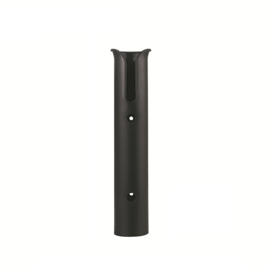 2 PCS Plastic Nylon Single Rod Holder Single Tube Rod Holder Marine Yacht Rod Barrel, Black, White