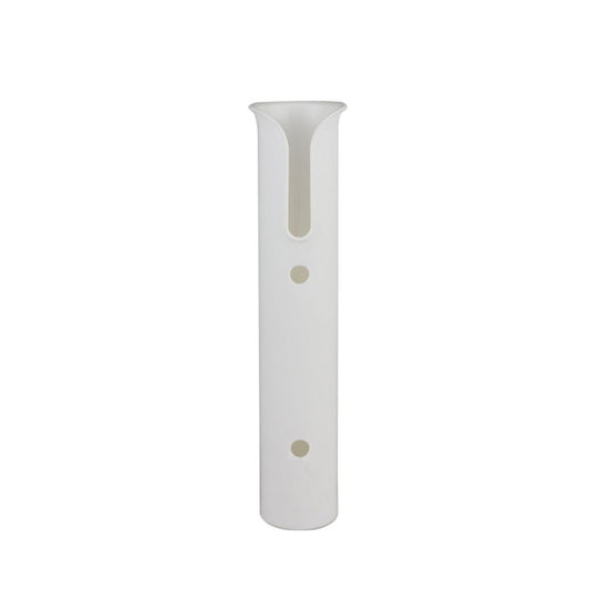 2 PCS Plastic Nylon Single Rod Holder Single Tube Rod Holder Marine Yacht Rod Barrel, Black, White