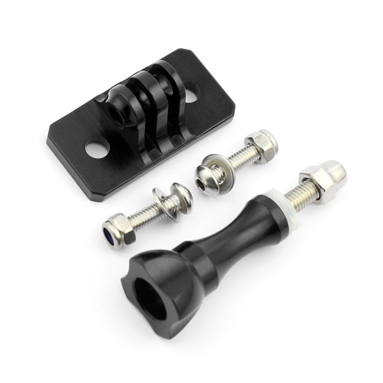 Aluminum Alloy Tripod Head Helmet Fixed Adapter Mount for GoPro HERO9 Black / HERO8 Black /7 /6 /5 /5 Session /4 Session /4 /3+ /3 /2 /1, DJI Osmo Action, Xiaoyi and Other Action Cameras