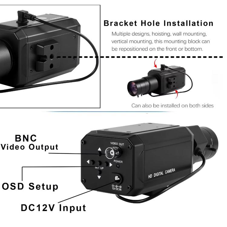 Vanxse 1000-line 3.5-8mm Zoom Lens Analog Camcorder, NTSC, PAL