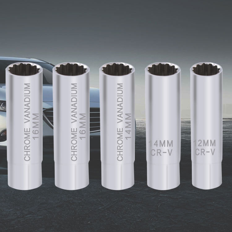 Clé à douille pour bougie d'allumage de voiture, outil de démontage de flammes minces, Spécification :, 14 mm (éclat), 14 mm (magnétique), 16 mm (magnétique)