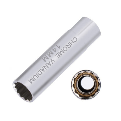Clé à douille pour bougie d'allumage de voiture, outil de démontage de flammes minces, Spécification :, 14 mm (éclat), 14 mm (magnétique), 16 mm (magnétique)
