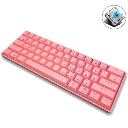 LEAVEN K28 61 Keys Gaming Office Computer RGB Wireless Bluetooth + Wired Dual Mode Mechanical Keyboard, Cabel Length:1.5m, Green Axis (Black), Green Axis (White), Green Axis (Blue), Green Axis (Pink), Red Axis (Black), Red Axis (White), Red Axis (Blue)...