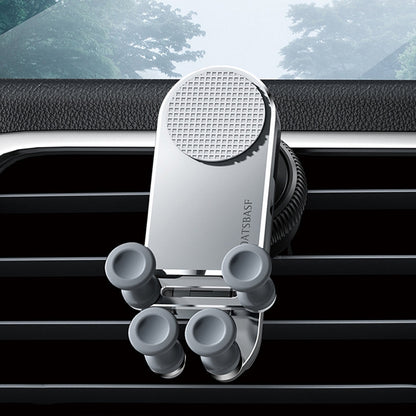 Oatsbasf Car Gravity Metal Bracket Scalable and Stable Mobile Phone Bracket Folding Screen Mobile Phone Exclusive Car Bracket, Folding Screen Outlet Black, Folding Screen Outlet Silver, Folding Screen Paste Black