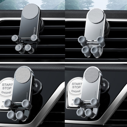 Oatsbasf Car Gravity Metal Bracket Scalable and Stable Mobile Phone Bracket Folding Screen Mobile Phone Exclusive Car Bracket, Folding Screen Outlet Black, Folding Screen Outlet Silver, Folding Screen Paste Black
